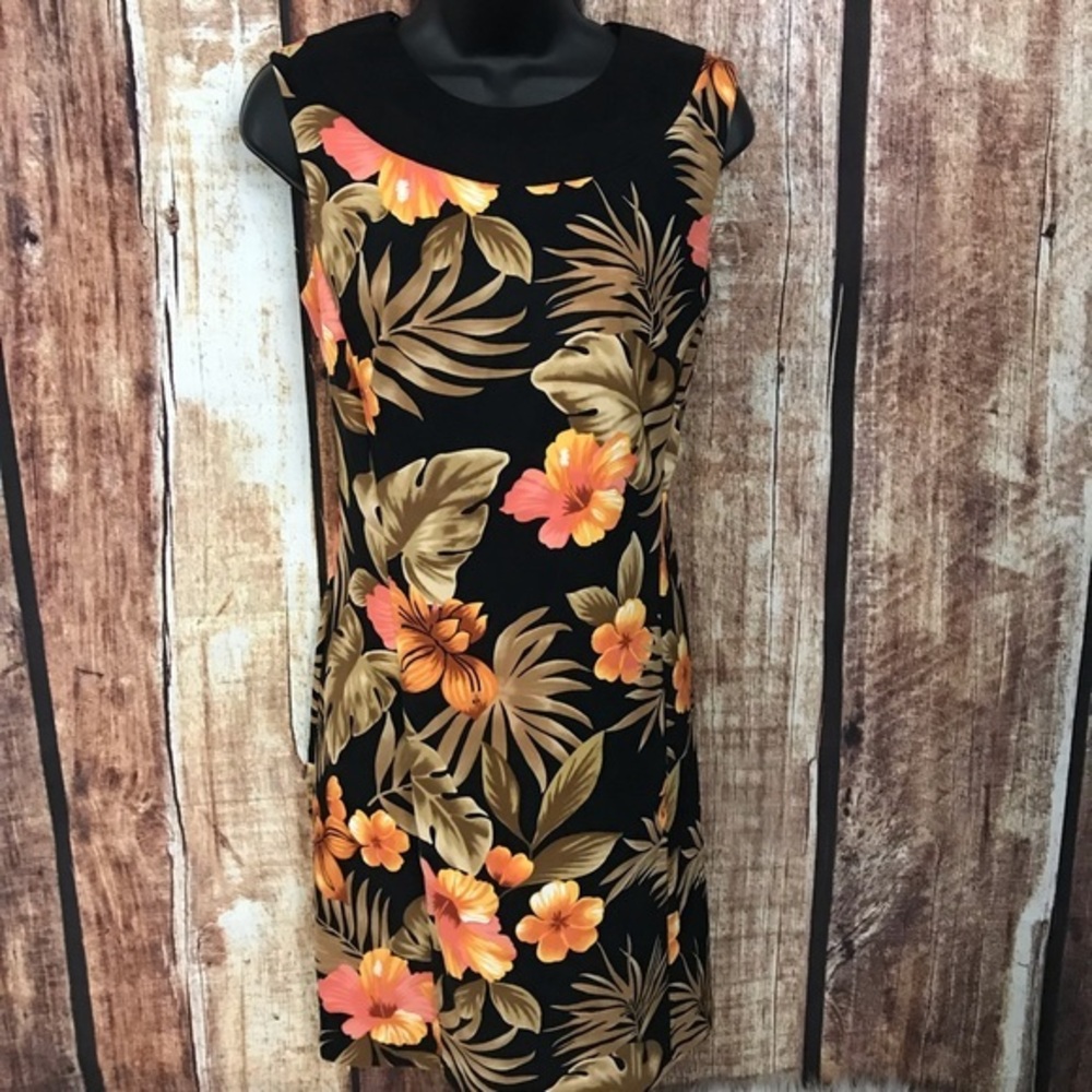 AB Studio Tropical Print Summer Sheath 8